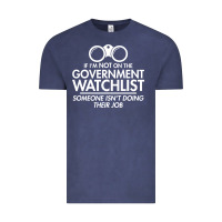 Vintage Denim if i'm not on the government watchlist Vintage Tee - linhVisuals