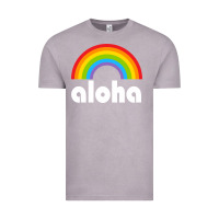 Vintage Zinc Aloha Rainbow Hawaii 808 Island Hawaiian Vintage Tee - linhVisuals