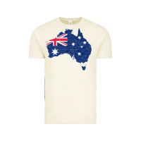 Vintage Arctic Australia Map Flag Drawing Line Art Vintage Tee - linhVisuals