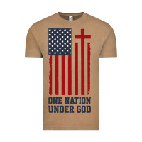 Vintage Coffee american flag one nation under god Vintage Tee - linhVisuals