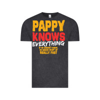 Vintage Black pappy knows everything Vintage Tee - linhVisuals