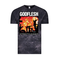 Cloud Black GODFLESH Streetcleaner Vintage Tee - linhVisuals