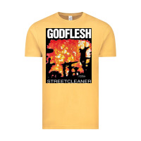 Vintage Mustard GODFLESH Streetcleaner Vintage Tee - linhVisuals
