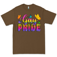 Cacao Gay Pride With Butterfly Premium Tee - BundleAndBundleShop