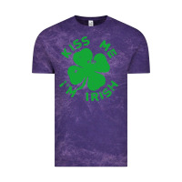 Cloud Purple kiss me im irish funny saint patrick day womens Vintage Tee - linhVisuals