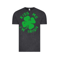 Vintage Black kiss me im irish funny saint patrick day womens Vintage Tee - linhVisuals