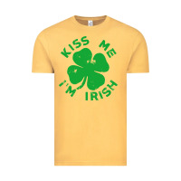 Vintage Mustard kiss me im irish funny saint patrick day womens Vintage Tee - linhVisuals