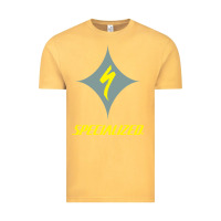 Vintage Mustard Specialized Bikes Bicycle Vintage Tee - linhVisuals
