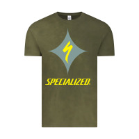 Vintage Olive Specialized Bikes Bicycle Vintage Tee - linhVisuals