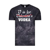 Cloud Black is for vodka valentine's day Vintage Tee - linhVisuals