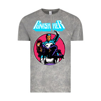 Cloud Rock superhero punish her Vintage Tee - linhVisuals