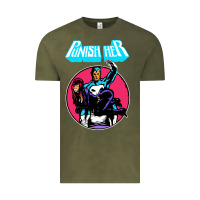 Vintage Olive superhero punish her Vintage Tee - linhVisuals