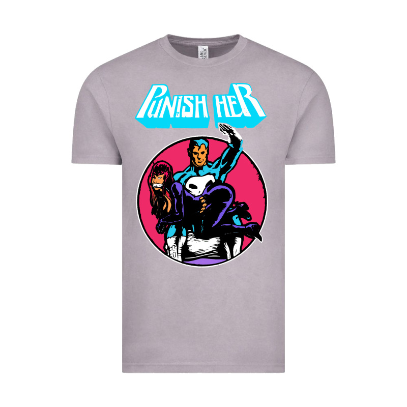 Superhero Punish Her Vintage Tee by linhVisuals | Teevron