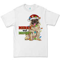 White merry and bright pug Premium Tee - RanaPortraitStore