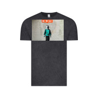 Vintage Black banksy nobody likes me boy Vintage Tee - linhVisuals