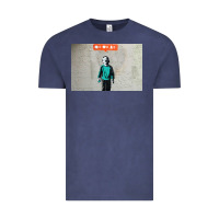 Vintage Denim banksy nobody likes me boy Vintage Tee - linhVisuals