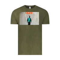 Vintage Olive banksy nobody likes me boy Vintage Tee - linhVisuals