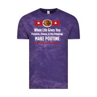 Cloud Purple canada poutine quebec recipe french Vintage Tee - linhVisuals