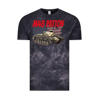 Cloud Black cold war battle tank m48 patton gamer Vintage Tee - linhVisuals
