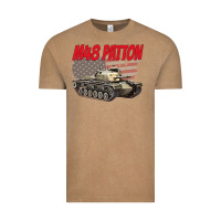 Vintage Coffee cold war battle tank m48 patton gamer Vintage Tee - linhVisuals