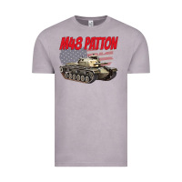 Vintage Zinc cold war battle tank m48 patton gamer Vintage Tee - linhVisuals
