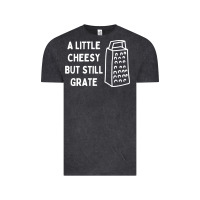 Vintage Black Cheesy But Still Grate Funny Pun Vintage Tee - linhVisuals