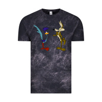 Cloud Black coyote and the road runner Vintage Tee - linhVisuals
