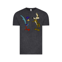 Vintage Black coyote and the road runner Vintage Tee - linhVisuals