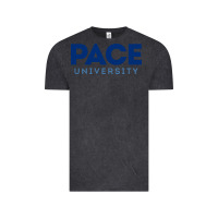 Vintage Black Pace University Vintage Tee - linhVisuals