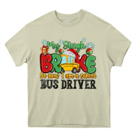 Mossy my sleigh broke so now i am a school bus driver Heavy Core Tee - MaliasSmallBusiness