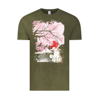 Vintage Olive japan t  shirt sakura cat t  shirt Vintage Tee - linhVisuals