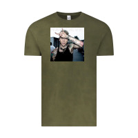 Vintage Olive Mgk Vintage Tee - linhVisuals
