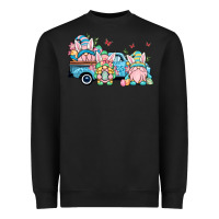 Black Easter gnomes truck Heavyweight Sweatshirt - OliviaCreatesArt