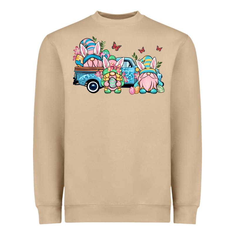 Easter Gnomes Truck Heavyweight Sweatshirt by OliviaCreatesArt | Teevron