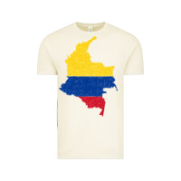 Vintage Arctic colombia Flag Map Drawing Line Art Vintage Tee - linhVisuals