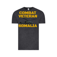 Vintage Black combat veteran mogadishu somalia Vintage Tee - linhVisuals