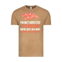 Vintage Camel bacon apparel t  shirt i'm not addicted to bacon we were just in a com Vintage Tee - linhVisuals