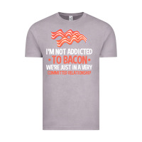 Vintage Zinc bacon apparel t  shirt i'm not addicted to bacon we were just in a com Vintage Tee - linhVisuals