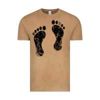 Vintage Camel 70's footprints   footprint Vintage Tee - linhVisuals
