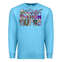 Ocean Blue wife mom nurse Premium Sweatshirt - SublimationCraftShop