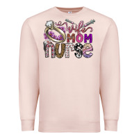 Pale Pink wife mom nurse Premium Sweatshirt - SublimationCraftShop
