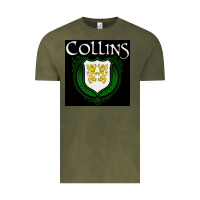 Vintage Olive collins family irish coat of arms Vintage Tee - linhVisuals