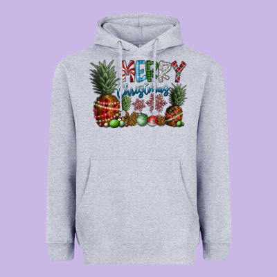 Merry Christmas Heavyweight Hoodie Designed By Cowhidedigitalart