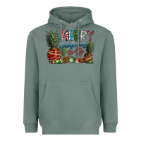 Sage Merry Christmas Heavyweight Hoodie - CowhideDigitalArt
