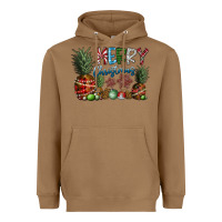 Toasted Coconut Merry Christmas Heavyweight Hoodie - CowhideDigitalArt