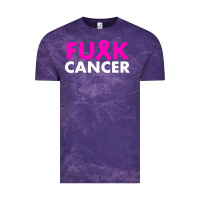 Cloud Purple fck cancer Vintage Tee - linhVisuals