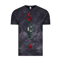 Cloud Black Maldives Map Flag Drawing Line Art Vintage Tee - linhVisuals