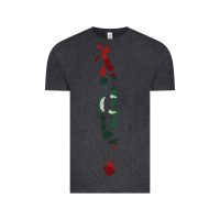 Vintage Black Maldives Map Flag Drawing Line Art Vintage Tee - linhVisuals
