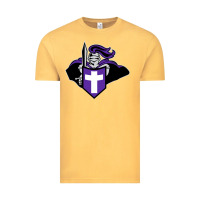 Vintage Mustard holy cross crusaders Vintage Tee - linhVisuals