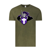 Vintage Olive holy cross crusaders Vintage Tee - linhVisuals